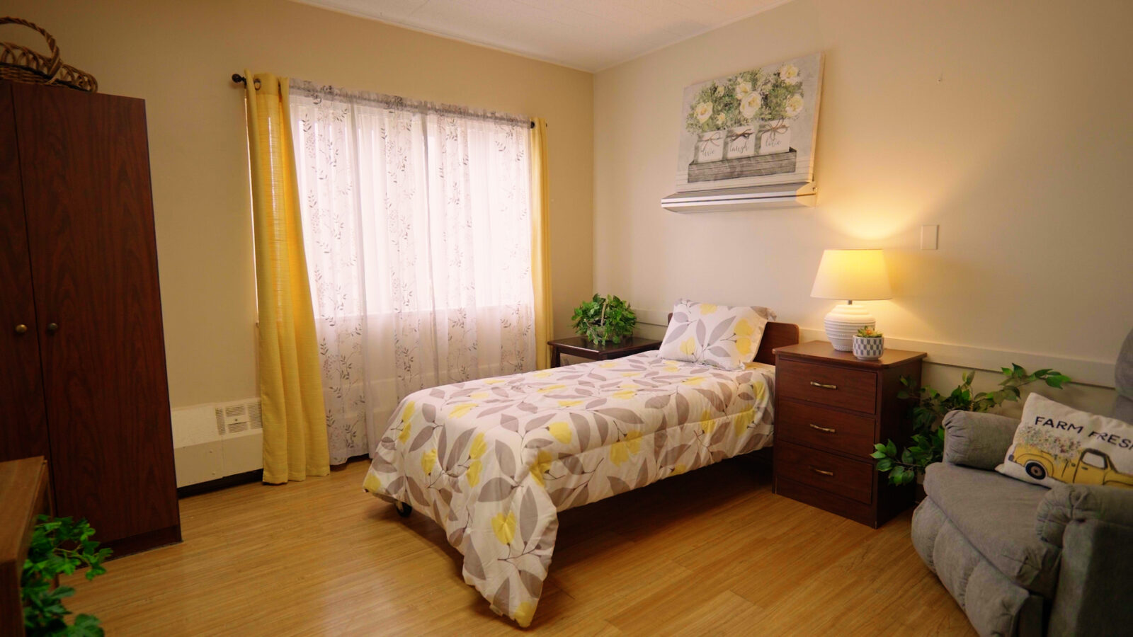 Private Resident Bedroom at Cedar Woods in Belleville, MI