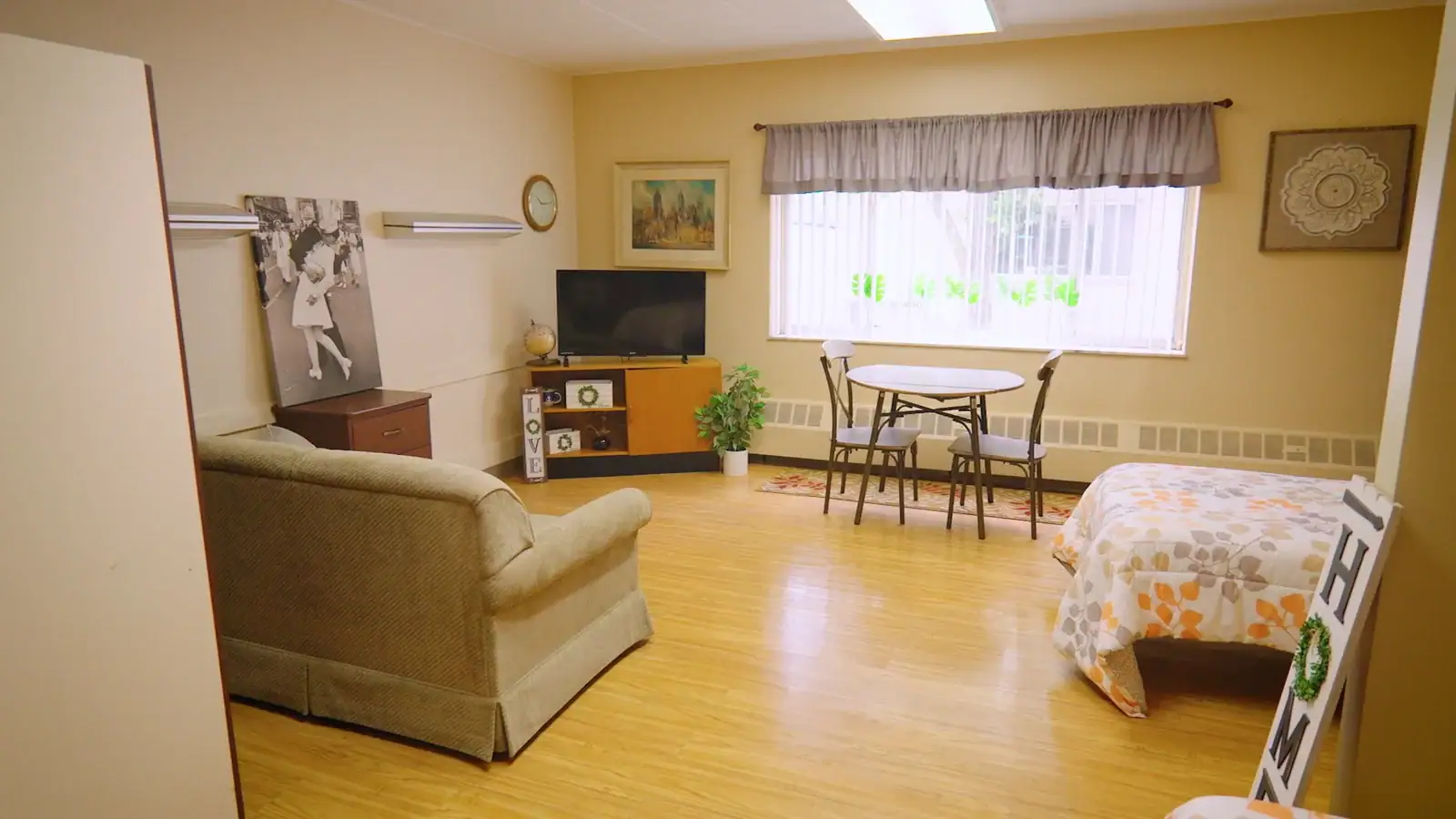 Resident room at Cedar Woods Assisted Living in Belleville Michigan